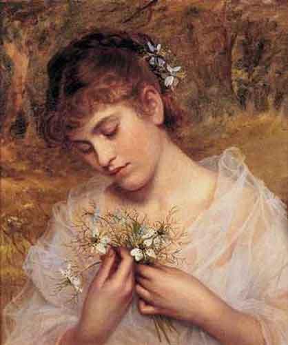 Sophie Gengembre Anderson Love In a Mist oil painting picture